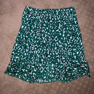 Super Down Printed Mini Skirt